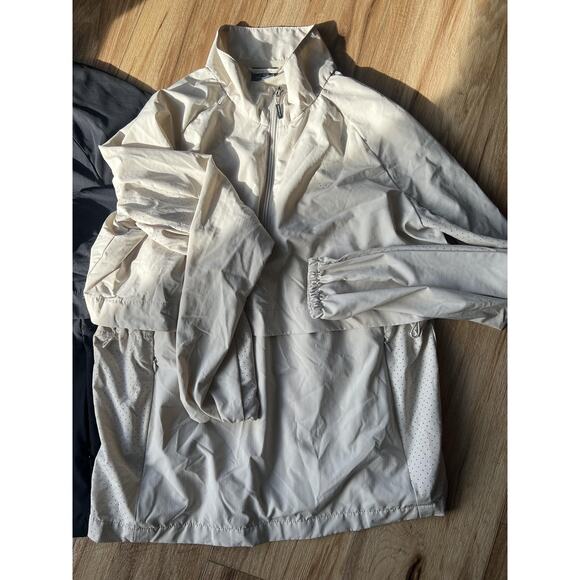 New Balance Jacket Mens XL Lot of 2 Black Tan Zip Windbreaker Anorak Pullover - Picture 3 of 8